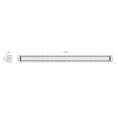 CE 40in 240W LED Driving Light Bar With Heated Lens TS 16949