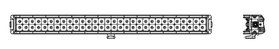 180W Water Proof Light Curved Double Row CREE Led Light Bar Offroad Driving Lighting