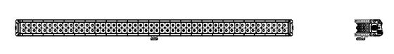 52 Inch 300W Curved Double Row Led Light Bar Truck Offroad ATV SUV Light Bar