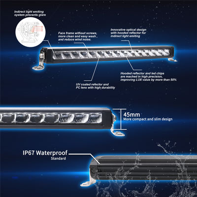 39.5 Inch Combo Beam Slim Single Row LED Light Bar 90w ODM Stainless Steel