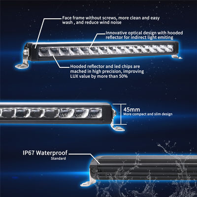 Black ECE 20inch Slim LED Driving Lights R112 LED Car Light Bar