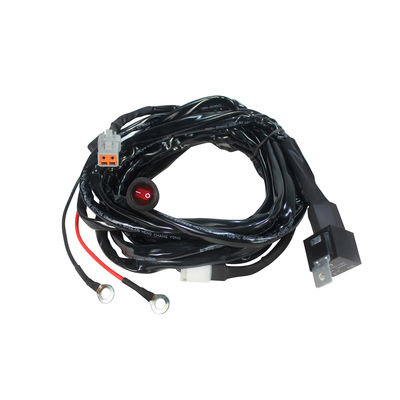 20cm 14AWG Work Light Automotive Wire Harness CSA Fuse Relay Switch