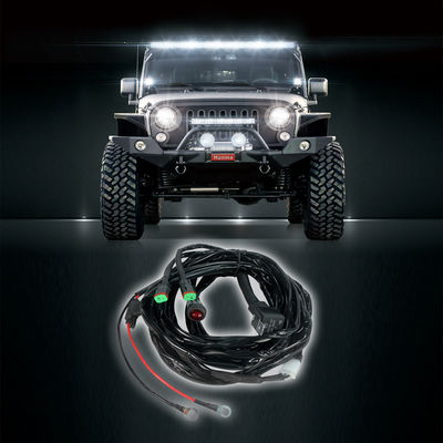 Waterproof Work Light Automotive Wire Harness ISO9001 DC 24V 25cm Fuse